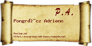 Pongrácz Adrienn névjegykártya